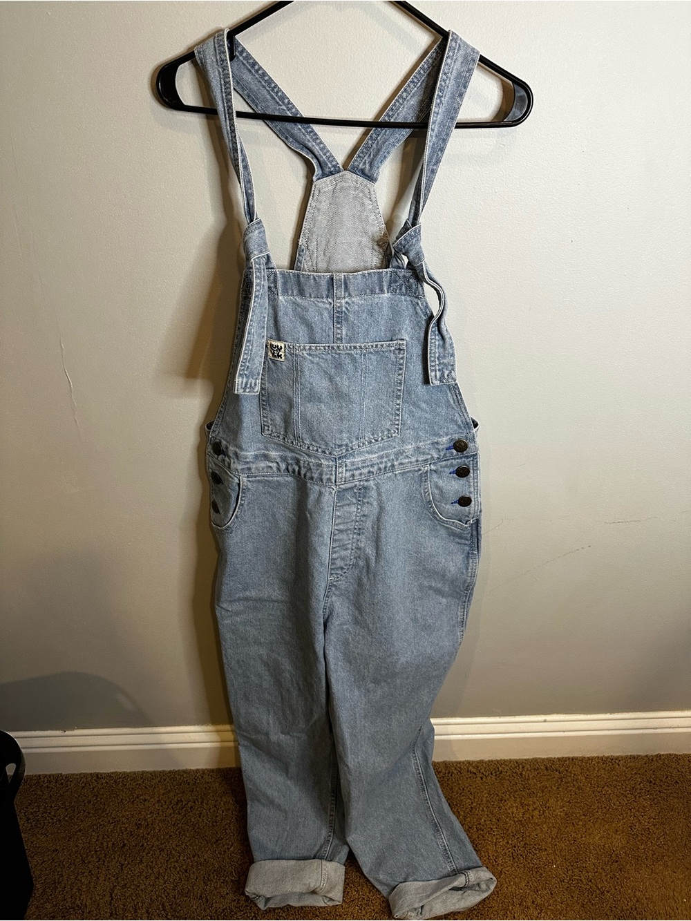 Lucy & Yak Light Blue Denim Dungarees